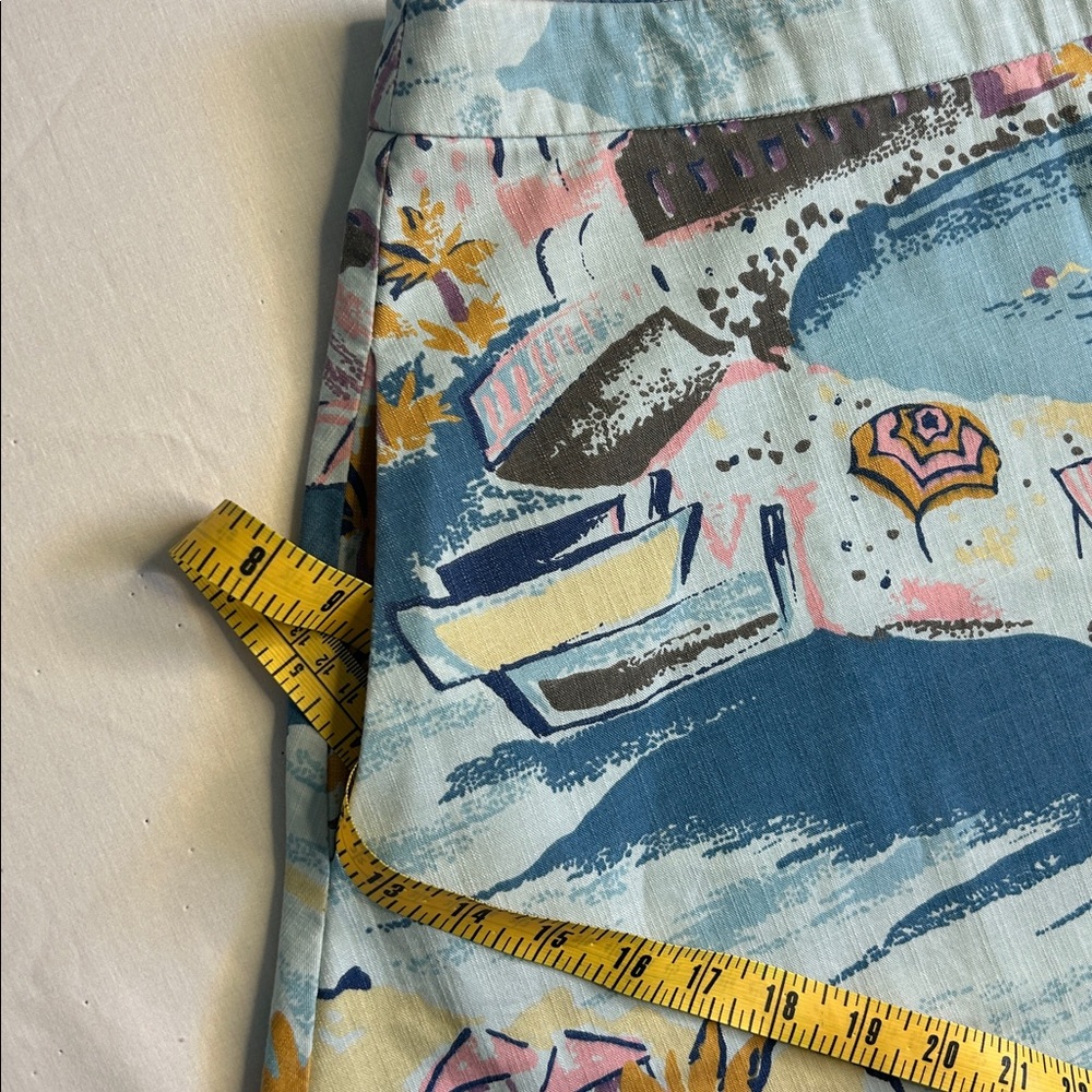 Boden Scenic Print A-Line Skirt size 6 100% cotton - Picture 8 of 11